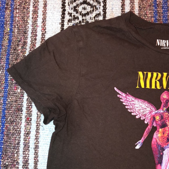 Nirvana Crop Top Tee Shirt - Picture 8 of 11